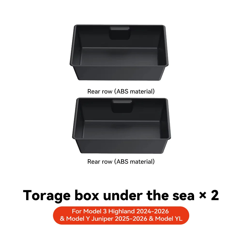 منظم أسفل المقعد لتسلا Y جونيبر 2026 | Tesla Model Y Juniper Under Seat Organizer