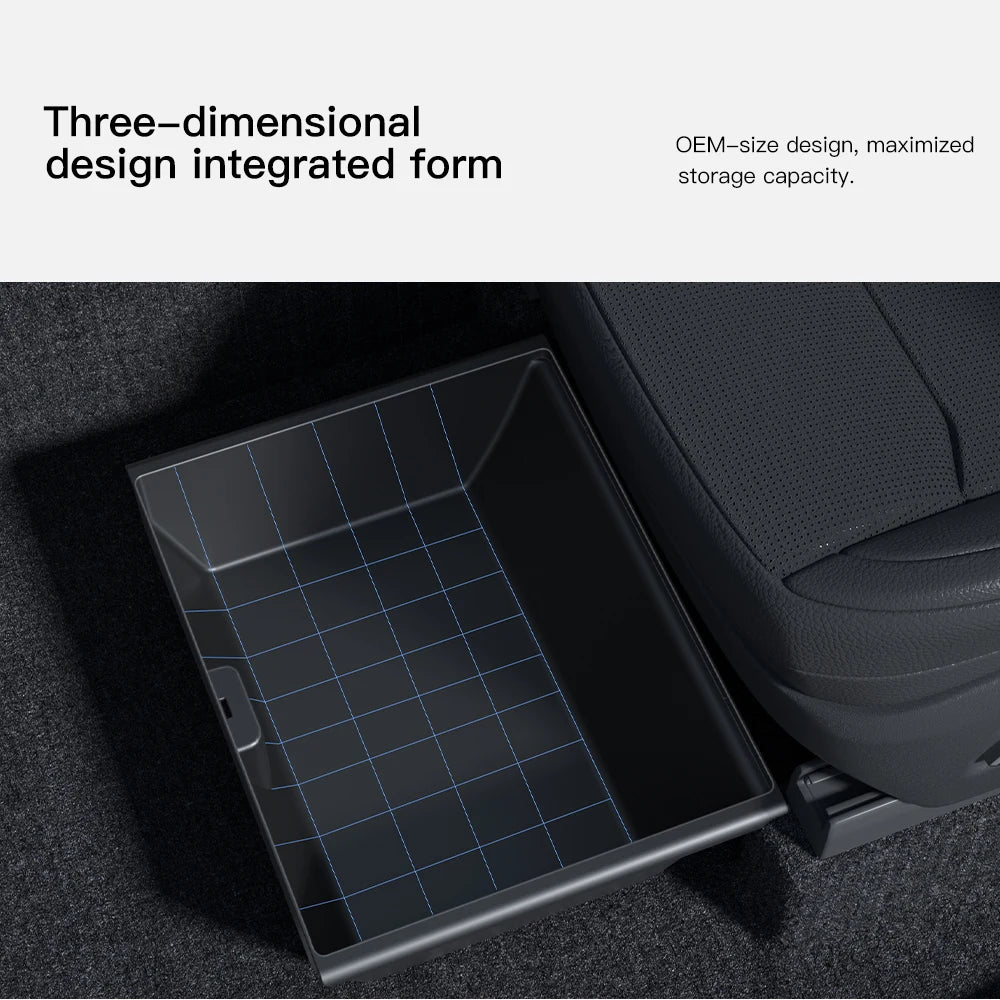 منظم أسفل المقعد لتسلا Y جونيبر 2026 | Tesla Model Y Juniper Under Seat Organizer