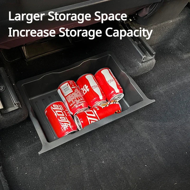 درج تخزين مخفي أسفل مقعد تسلا موديل Y | Tesla Model Y Under Seat Hidden Storage Organizer