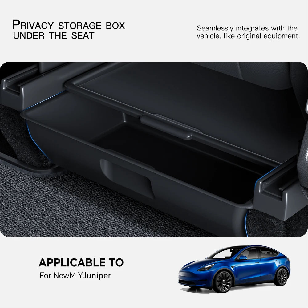 منظم أسفل المقعد لتسلا Y جونيبر 2026 | Tesla Model Y Juniper Under Seat Organizer