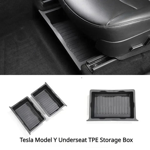 درج تخزين مخفي أسفل مقعد تسلا موديل Y | Tesla Model Y Under Seat Hidden Storage Organizer