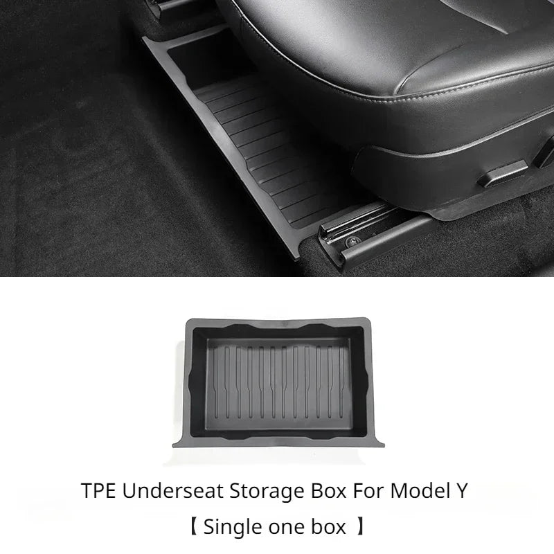 درج تخزين مخفي أسفل مقعد تسلا موديل Y | Tesla Model Y Under Seat Hidden Storage Organizer