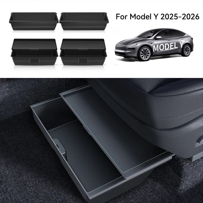 منظم أسفل المقعد لتسلا Y جونيبر 2026 | Tesla Model Y Juniper Under Seat Organizer